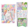 Ylvi - Livre d'autocollants Puffy licorne