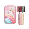 Ylvi - Trousse 3 niveaux licorne arc en ciel