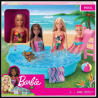 Mattel - Barbie - Coffret piscine avec poupée en maillot de bain
