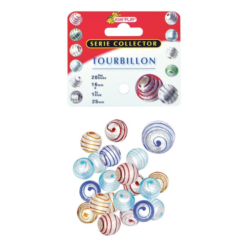 Kim Play - Filet de 20 billes et 1 calot - Tourbillon