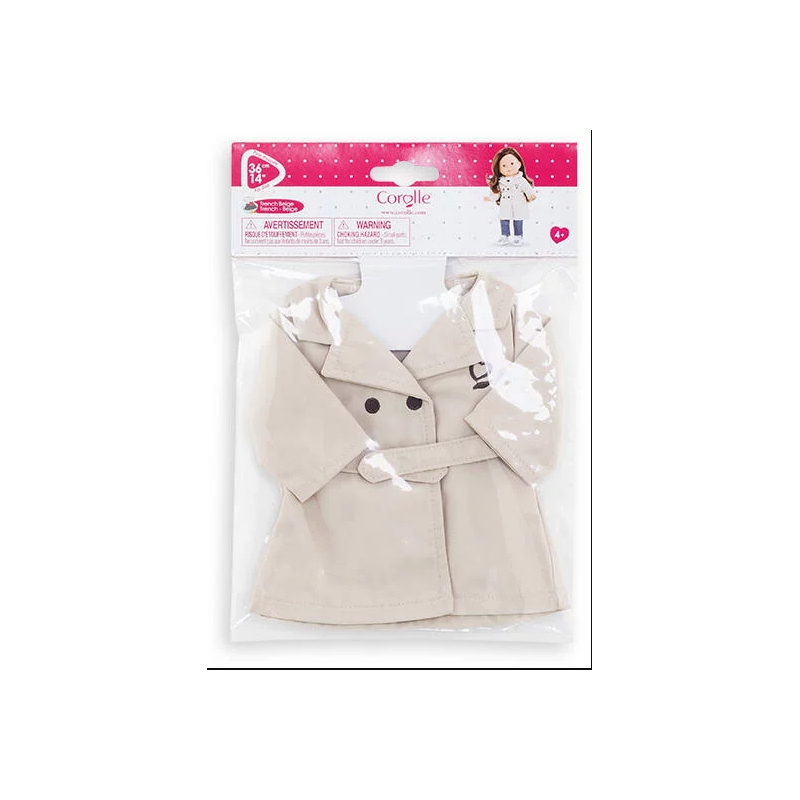 Corolle - Accessoire poupée 36cm - Trench beige