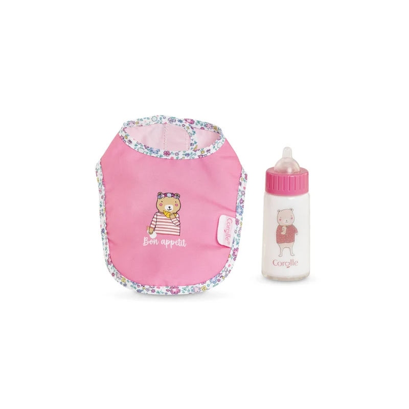Corolle - Accessoire poupon 36/42cm - Bavoir et biberon magique