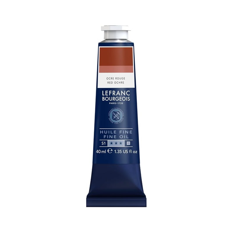 Lefranc Bourgeois - Peinture huile fine - Ocre rouge - 40ml