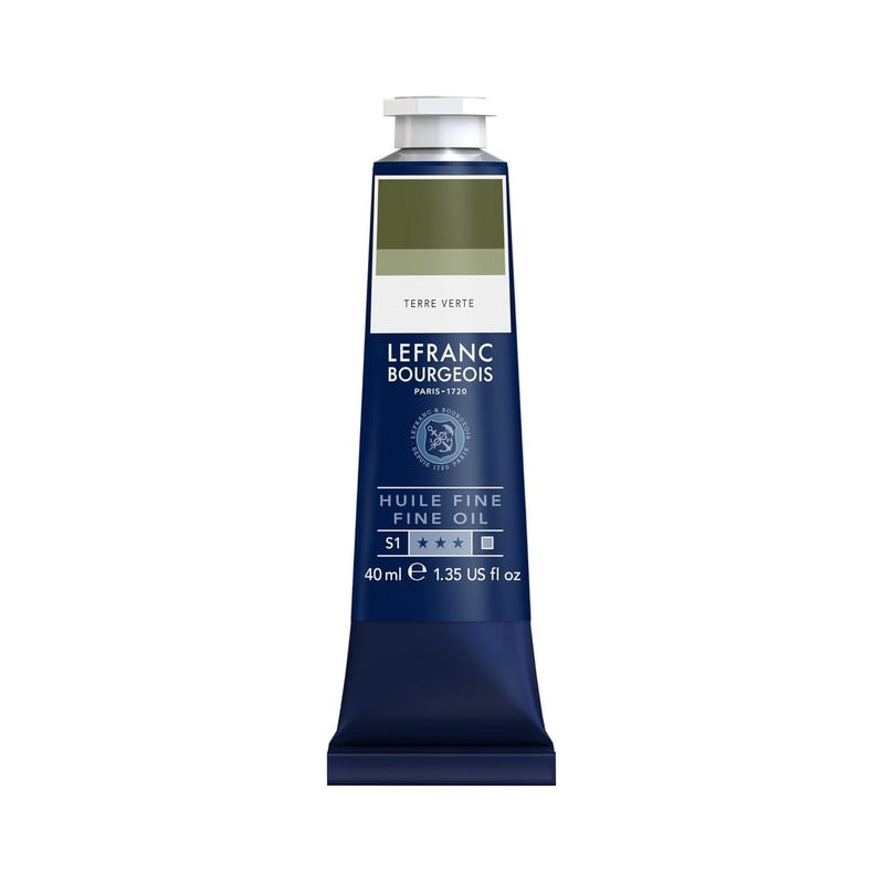 Lefranc Bourgeois - Peinture huile fine - Vert terre - 40ml