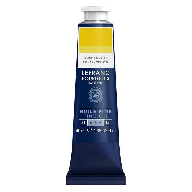 Lefranc Bourgeois - Peinture huile fine - Jaune primaire - 40ml