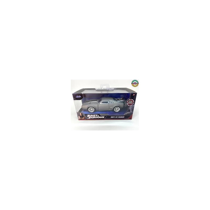 Solido - Miniature - Fast and Furious - Dodge charger grigia de Dom - 1:32