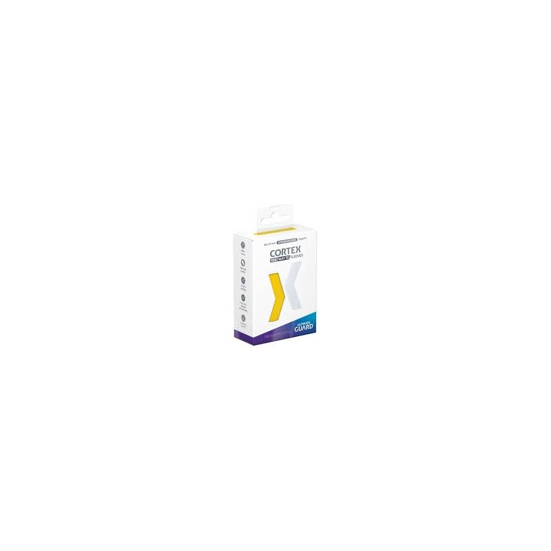 Ultimate Guard - Paquet de 100 sleeves premium Cortex - Taille standard - Jaune mat
