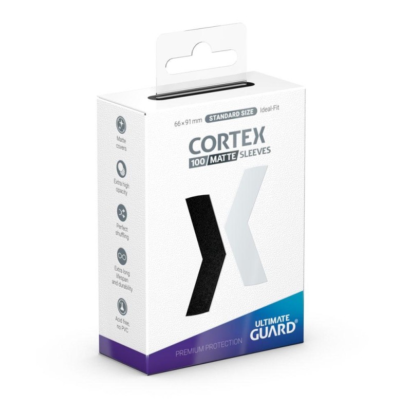 Ultimate Guard - Paquet de 100 sleeves premium Cortex - Taille standard - Noir mat