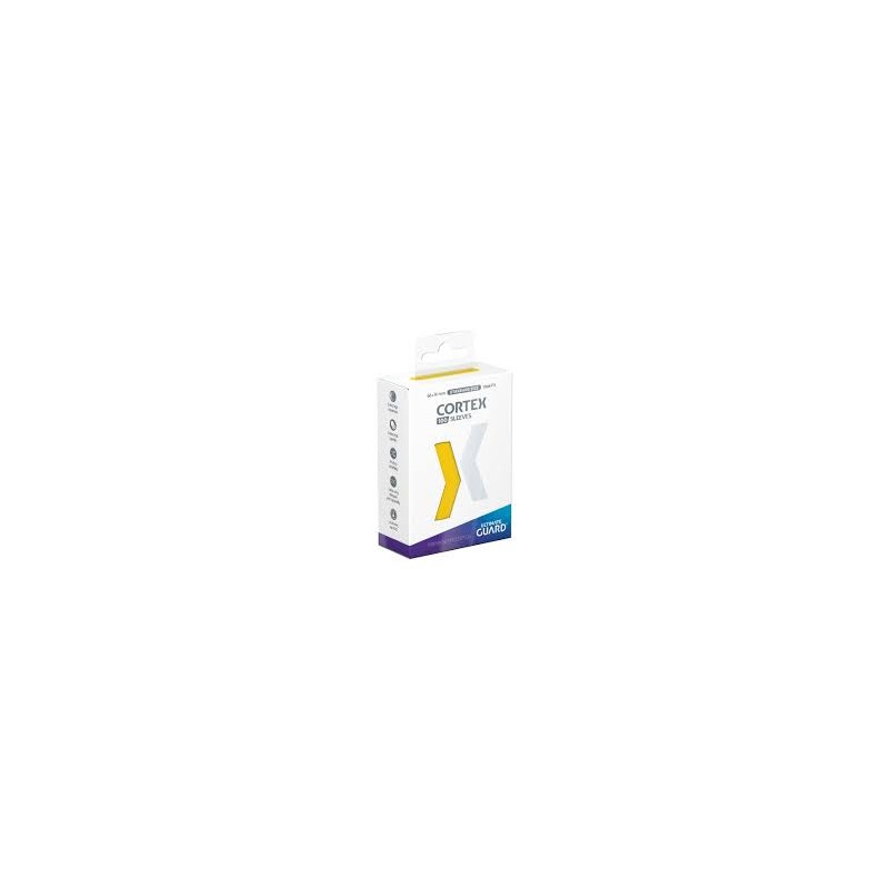 Ultimate Guard - Paquet de 100 sleeves premium Cortex - Taille standard - Jaune