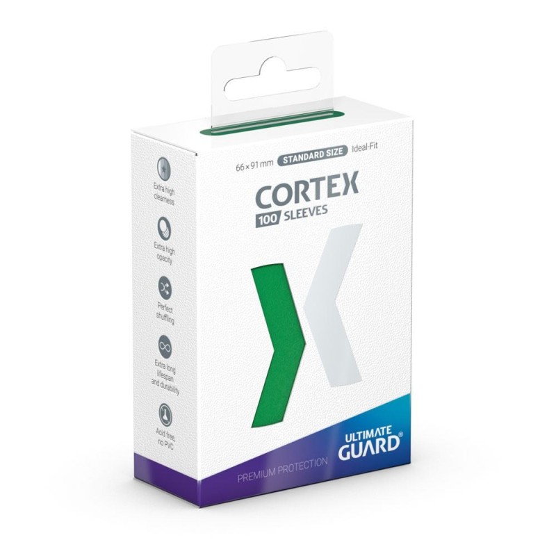 Ultimate Guard - Paquet de 100 sleeves premium Cortex - Taille standard - Vert