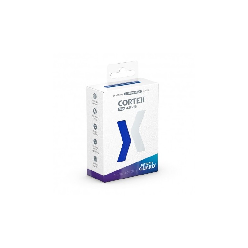 Ultimate Guard - Paquet de 100 sleeves premium Cortex - Taille standard - Bleu