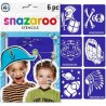 Snazaroo - Pochoirs de maquillage garçon - 6 pièces
