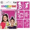 Snazaroo - Pochoirs de maquillage fille - 6 pièces
