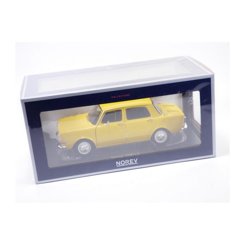 Norev - Véhicule miniature - Simca 1000 LS 1974 jaune maya - 1:18
