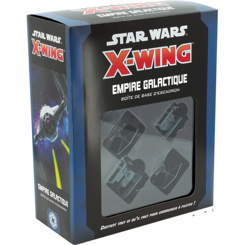 Star Wars X-wing - Empire galactique - Boite de base d'escadron - 4 vaisseaux
