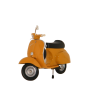 Norev - Véhicule miniature - Vaspa 50N 1969 jaune positano - 1:18
