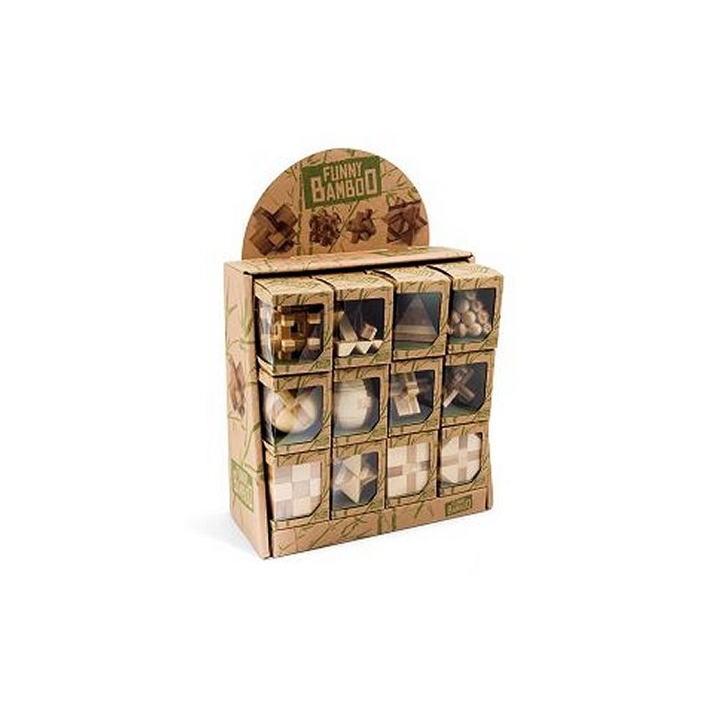 Funny Bamboo - Casse tête en bois à collectionner - Modèle aléatoire