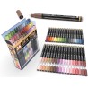 Pro color series - Boite de 36 marqueurs peinture acrylique - Assortiment de teintes terre