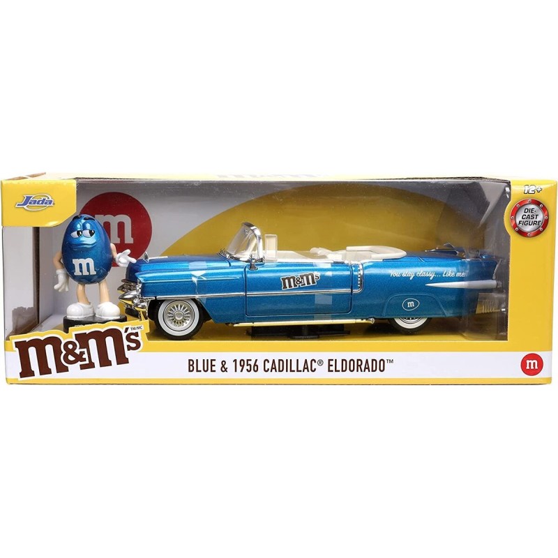 Solido - Miniature - M and M's - Blue et la cadillac eldorado 1956