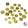 Article de fête - Blister de 20 pièces d'or - Doublons dorés