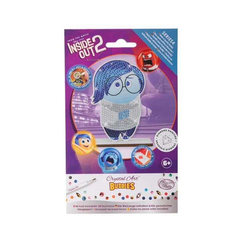 Crystal art - Tableau à diamanter avec socle - Inside Out 2 - Tristesse