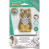 Crystal art - Tableau à diamanter avec socle - Luna le tigre