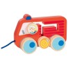 Goki - Jouet en bois - Camion de pompiers à tirer