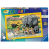 Ravensburger - Creart - Peinture au numéro - Animaux de la savane