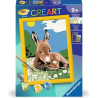 Ravensburger - Creart - Peinture au numéro - Ane - 13x18cm