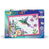 Ravensburger - Creart - Peinture au numéro - Colibri et fleurs exotiques - 31x21cm