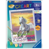 Ravensburger - Creart - Peinture au numéro - Cheval dans le pré - 18x24cm