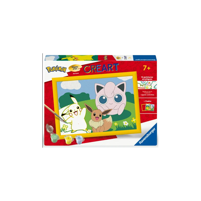 Ravensburger - Creart - Peinture au numéro - Pokemon - 18x24cm