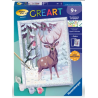 Ravensburger - Creart - Peinture au numéro - Cerf romantique - 18x24cm
