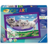 Ravensburger - Creart - Peinture au numéro - Chaton dans le hamac - 18x24cm