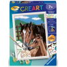 Ravensburger - Creart - Peinture au numéro - Tendresse - 28x24cm
