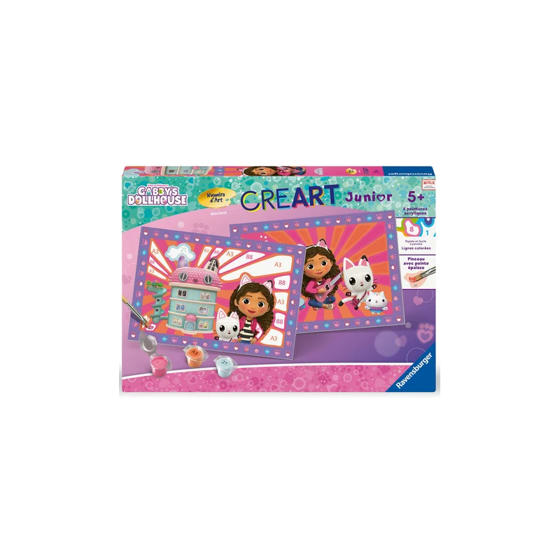 Ravensburger - Creart - Peinture au numéro - Gabbys - 22x32cm