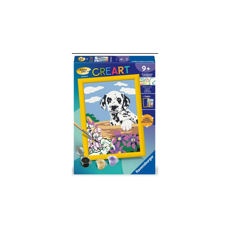 Ravensburger - Creart - Peinture au numéro - Bébé dalmatien - 13x18cm