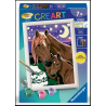 Ravensburger - Creart - Peinture au numéro - Chevaux à la nuit tombée - 13x18cm