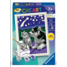 Ravensburger - Creart - Peinture au numéro - Chiot hushy et son compagnon - 13x18