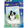 Ravensburger - Creart - Peinture au numéro - Border Collie - 8x12cm