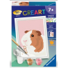 Ravensburger - Creart - Peinture au numéro - Cochon d'inde - 8x12cm