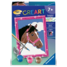 Ravensburger - Creart - Peinture au numéro - Cheval dans les nuages - 8x12cm