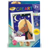 Ravensburger - Creart - Peinture au numéro - Cheval de nuit - 8x12cm