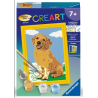 Ravensburger - Creart - Peinture au numéro - Joli petit chiot - 8x12cm