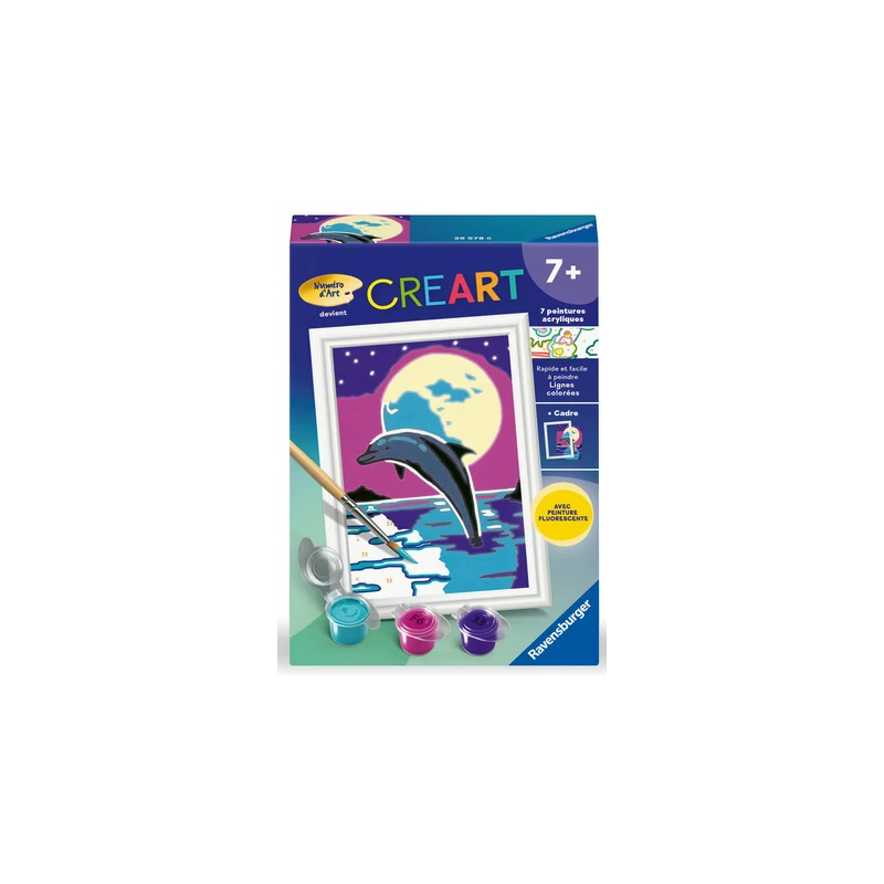 Ravensburger - Creart - Peinture au numéro - Clair de lune - 8x12cm