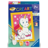 Ravensburger - Creart - Peinture au numéro - Adorable licorne - 8x12cm