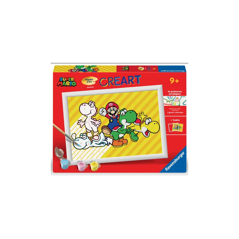 Ravensburger - Creart - Peinture au numéro - Super mario - 18x24cm