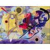 Ravensburger - Peinture par numéro sur toile - Jaune rouge bleu Kandinsky - 30x40cm
