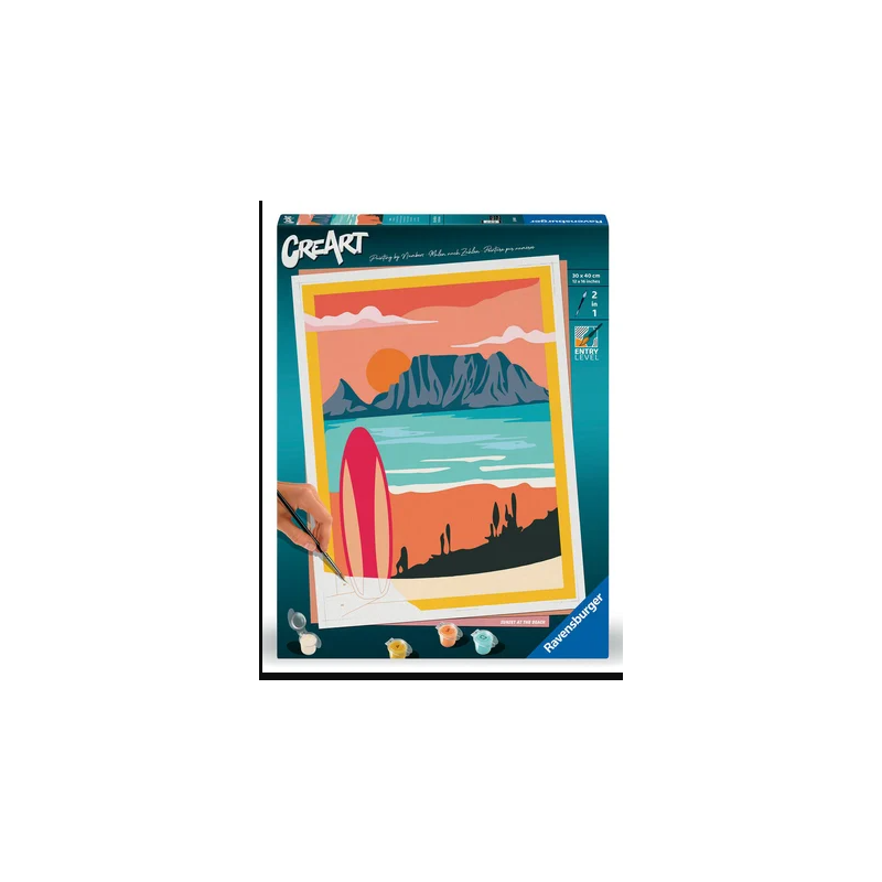 Ravensburger - Creart - Peinture au numéro - Sunset - 30x40cm