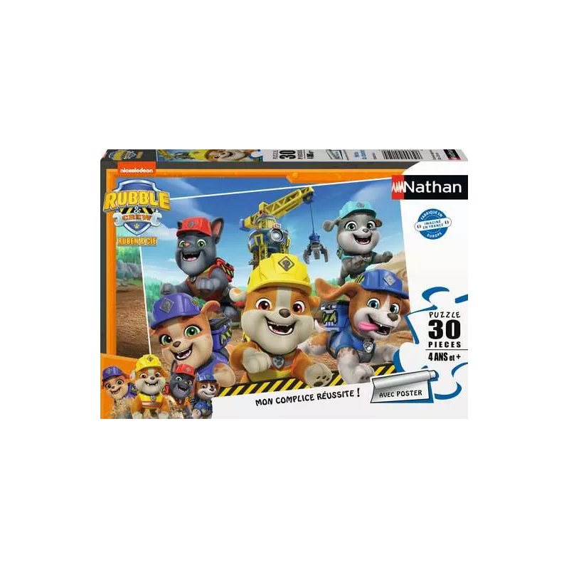 Ravensburger - Puzzle 30 pièces - Ruben et cie - Héros du chantier